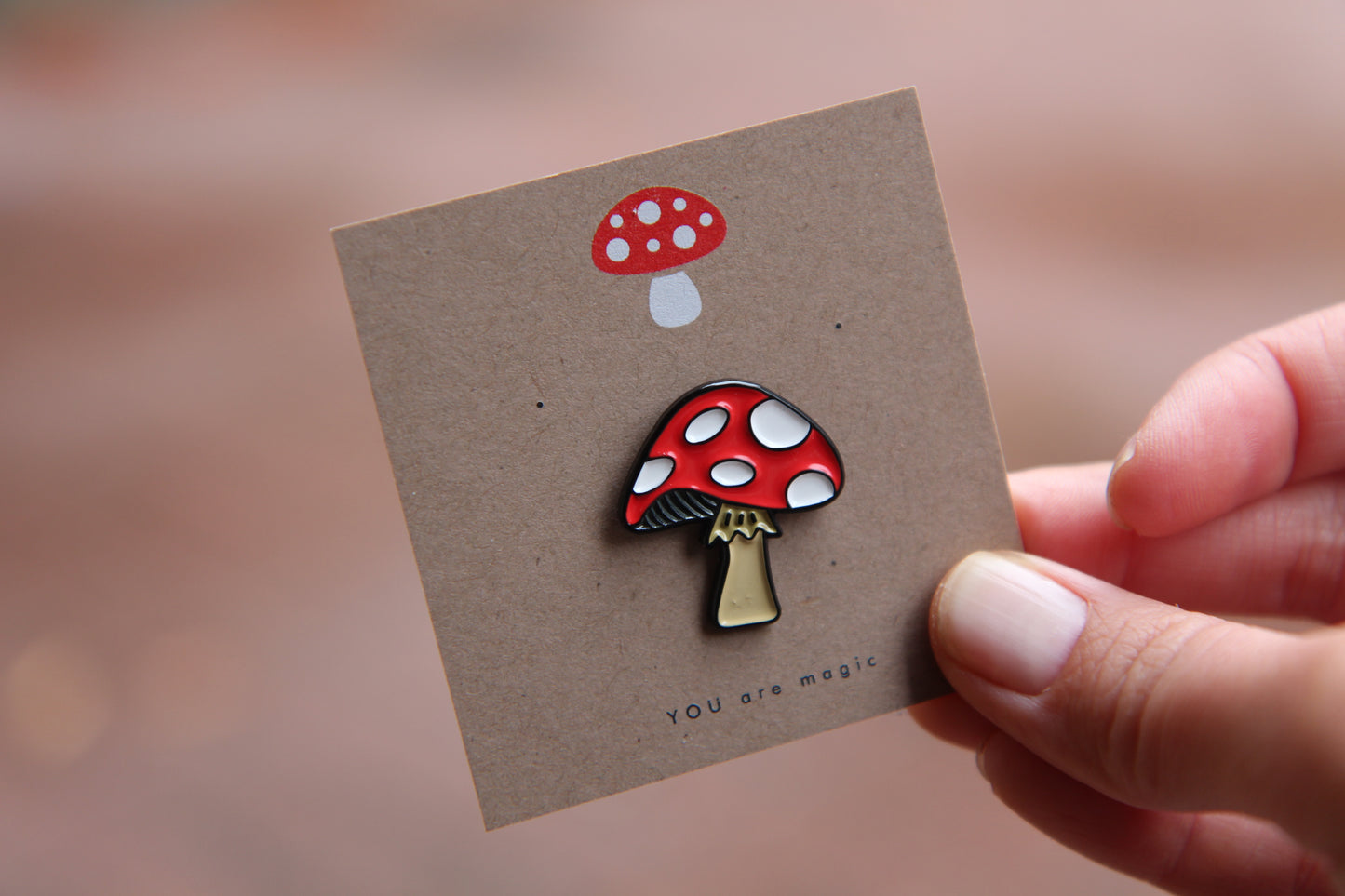 Mushroom pin