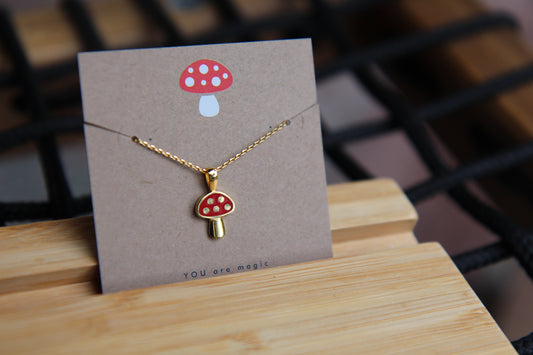 Mushroom Necklace