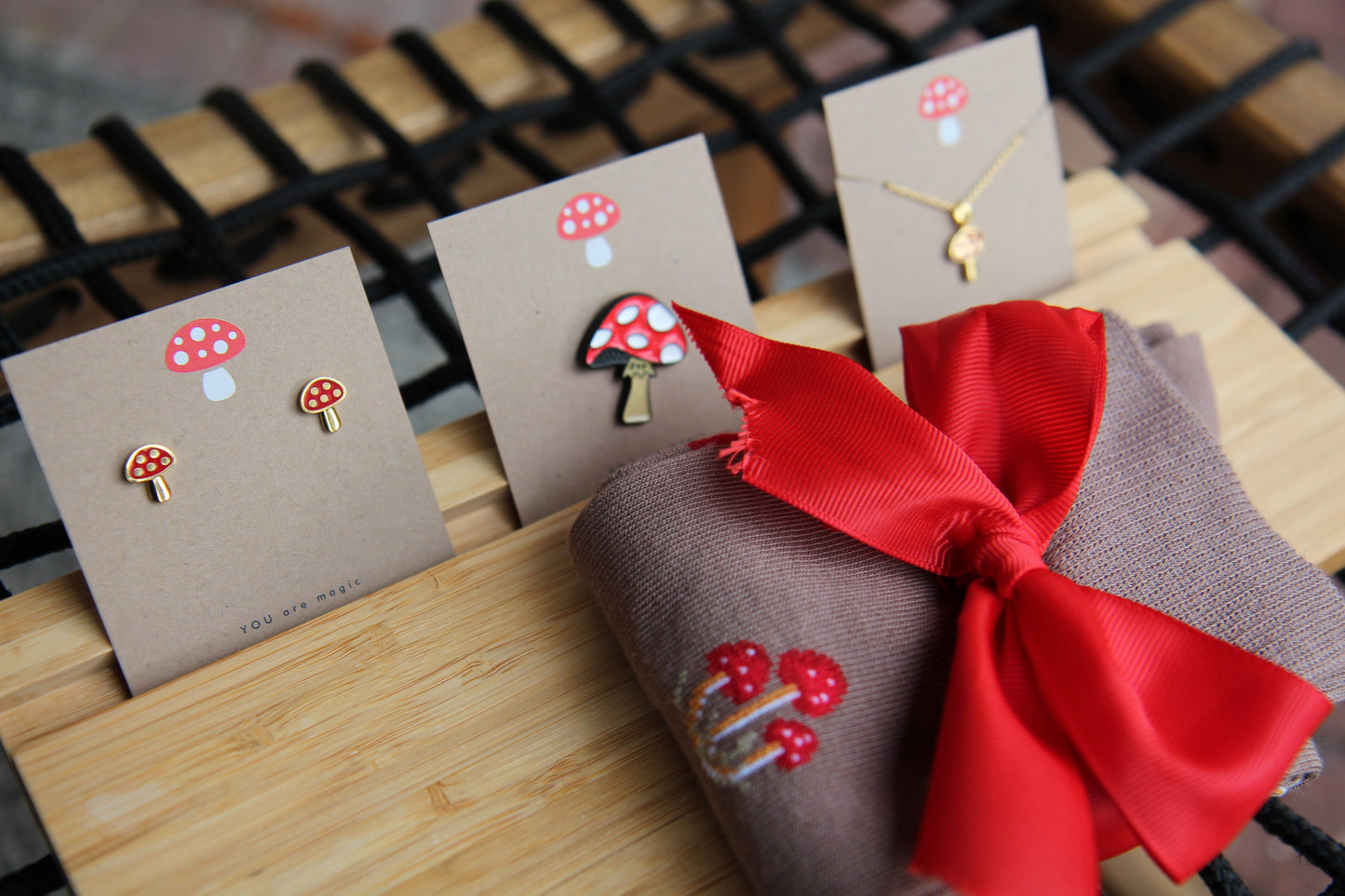 Mushroom Earrings